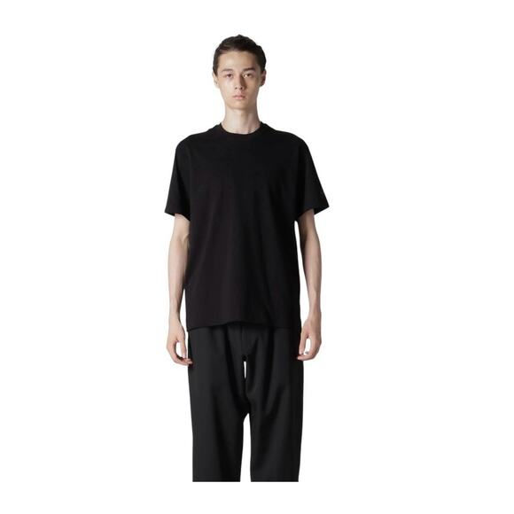 Yohji Yamamoto Black T-Shirt Size 4 Made In Japan Signature Logo Designer L/XL